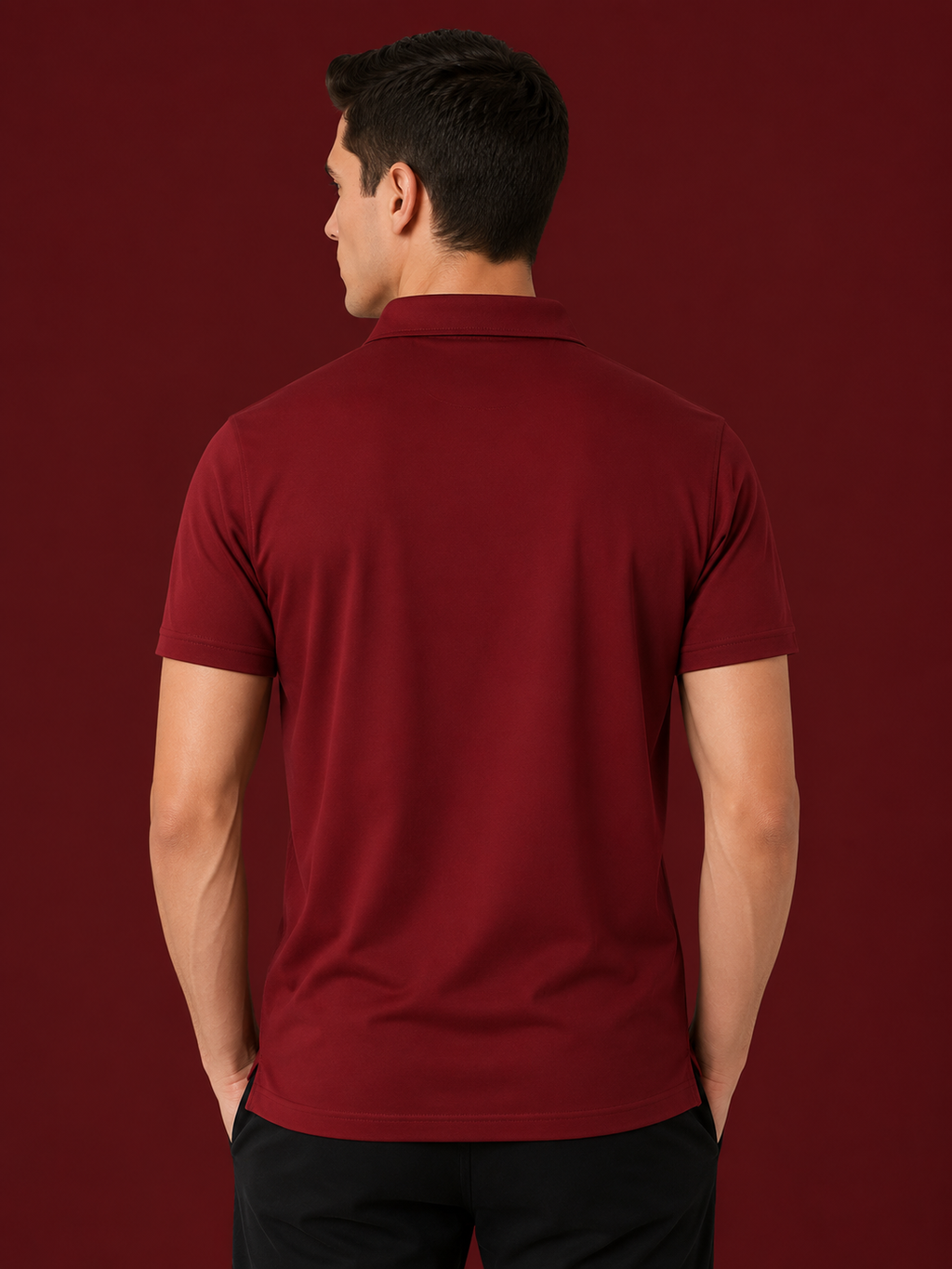 Mars 200 French Wine Polo Shirt Elegant short-sleeve polo in rich wine color