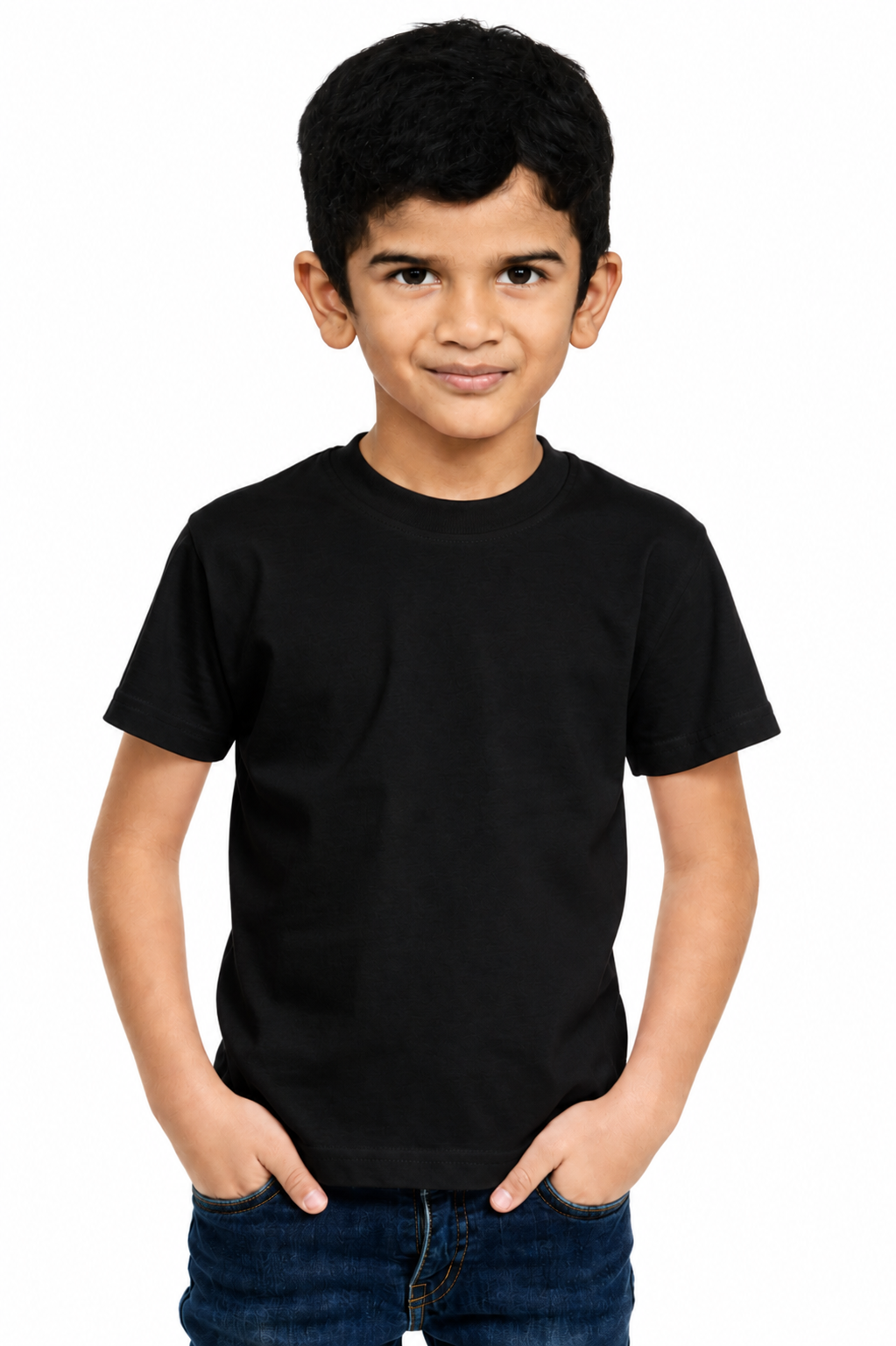 Kids Plain Round Neck T-Shirt Combo Pack of 10