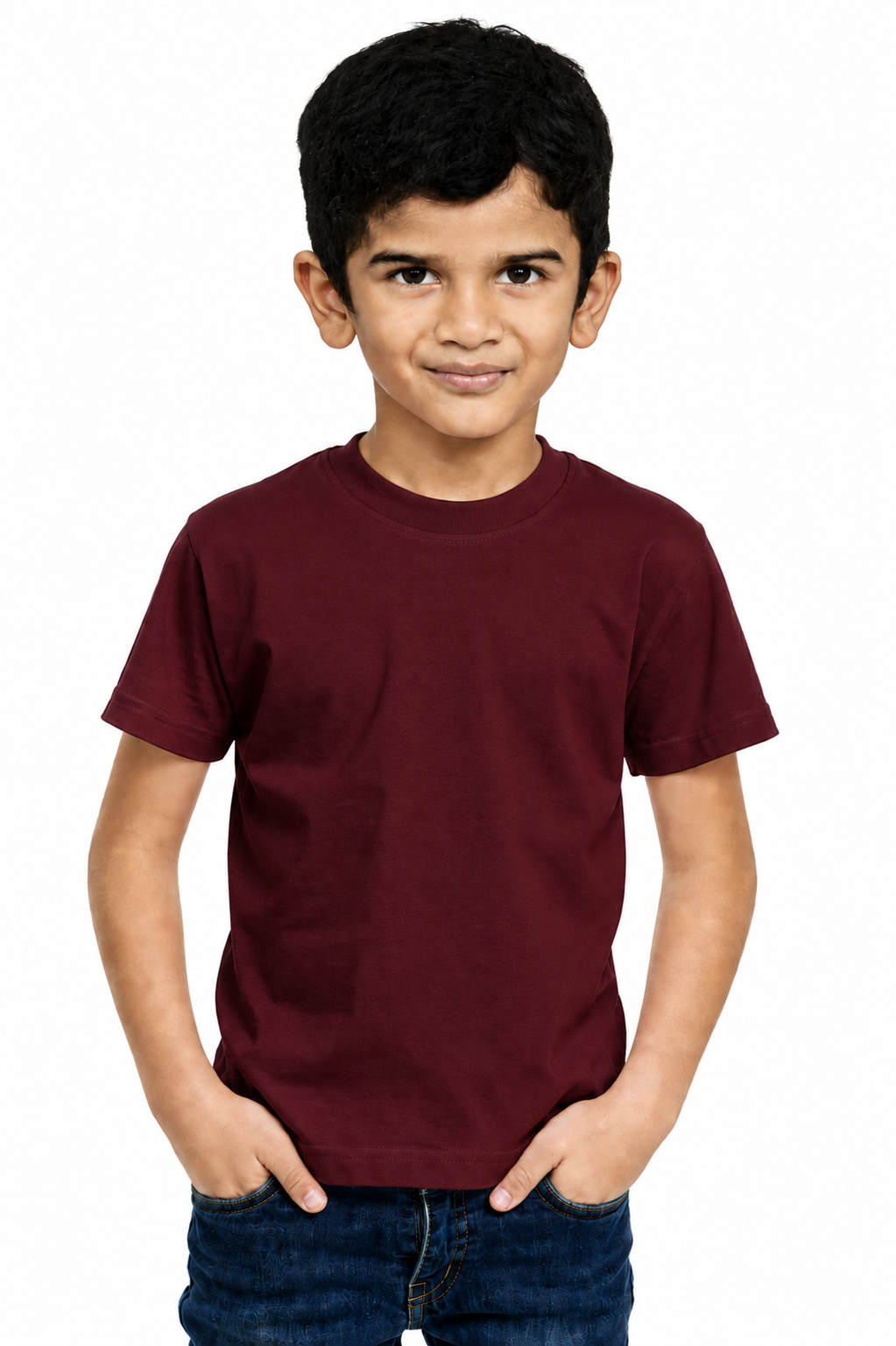 Kids Plain Round Neck T-Shirt Combo Pack of 10
