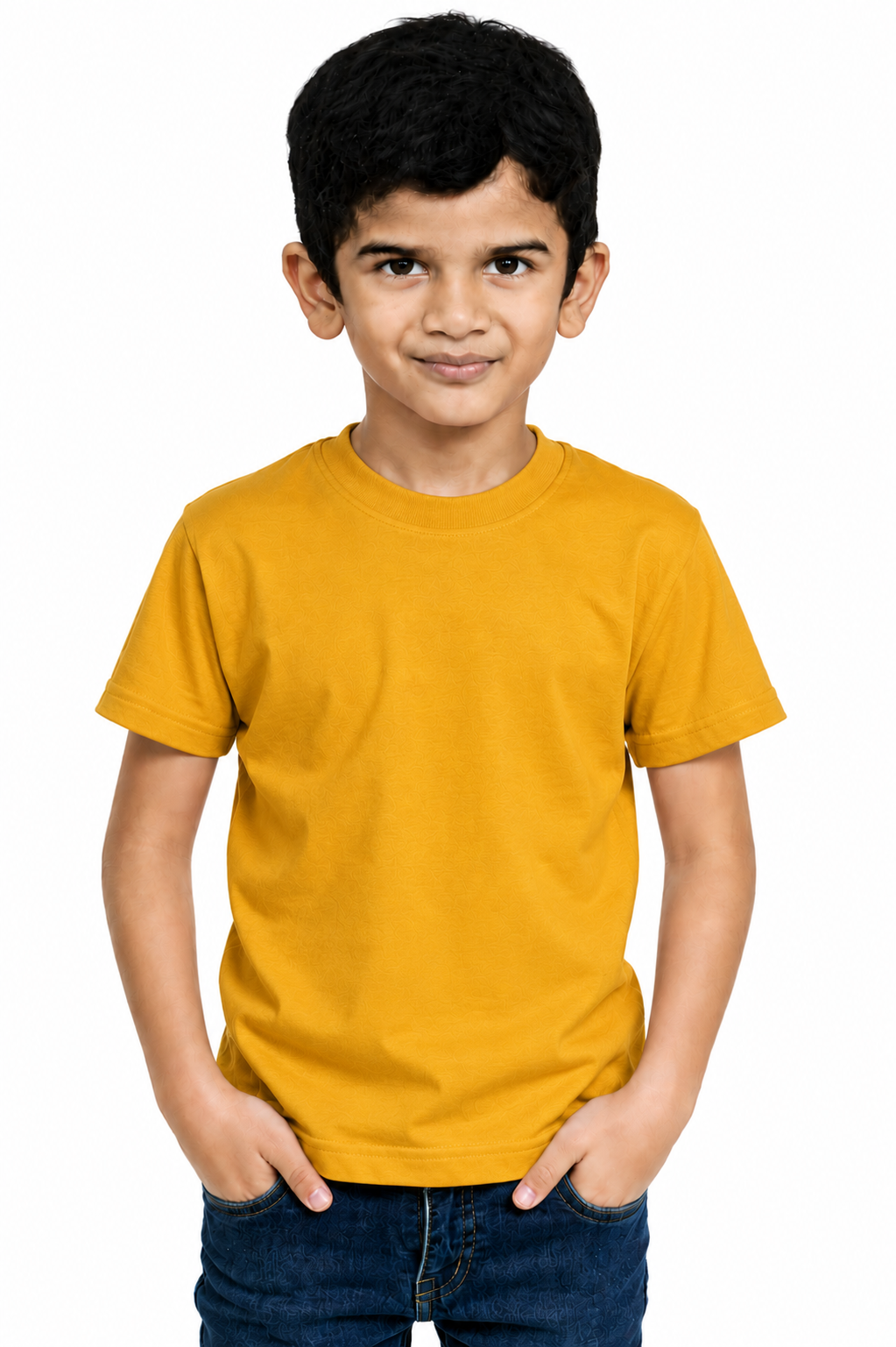Kids Plain Round Neck T-Shirt Combo Pack of 10