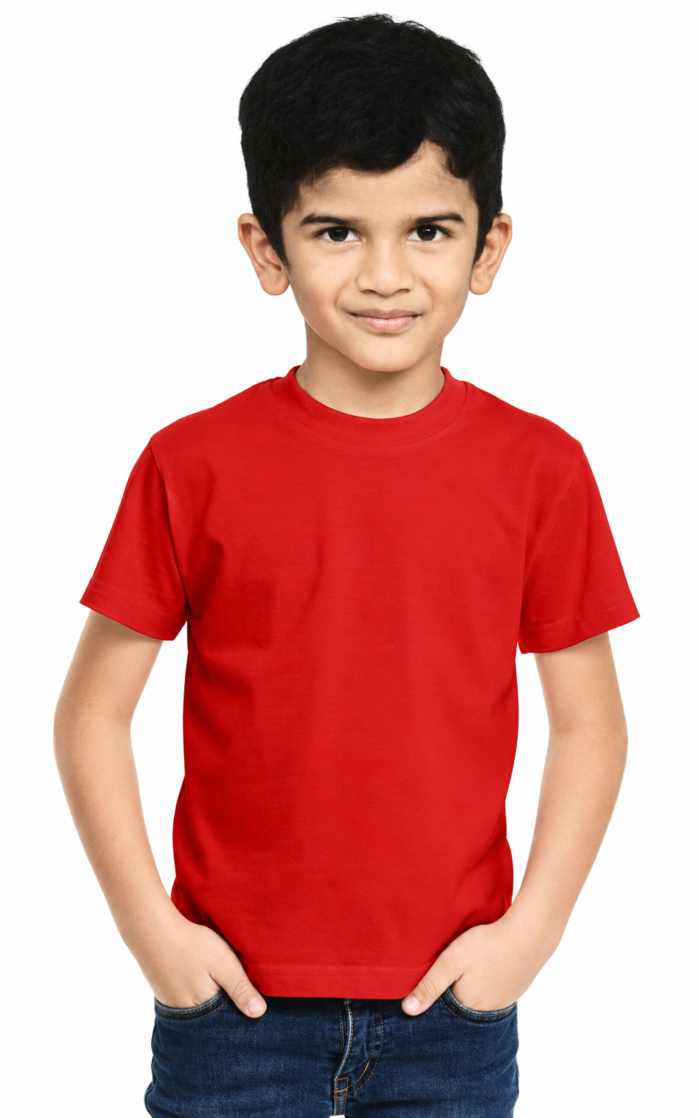 Kids Plain Round Neck T-Shirt Combo Pack of 10
