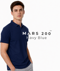 Mars 200 Navy Polo Shirt Elegant short-sleeve polo in rich navy polo