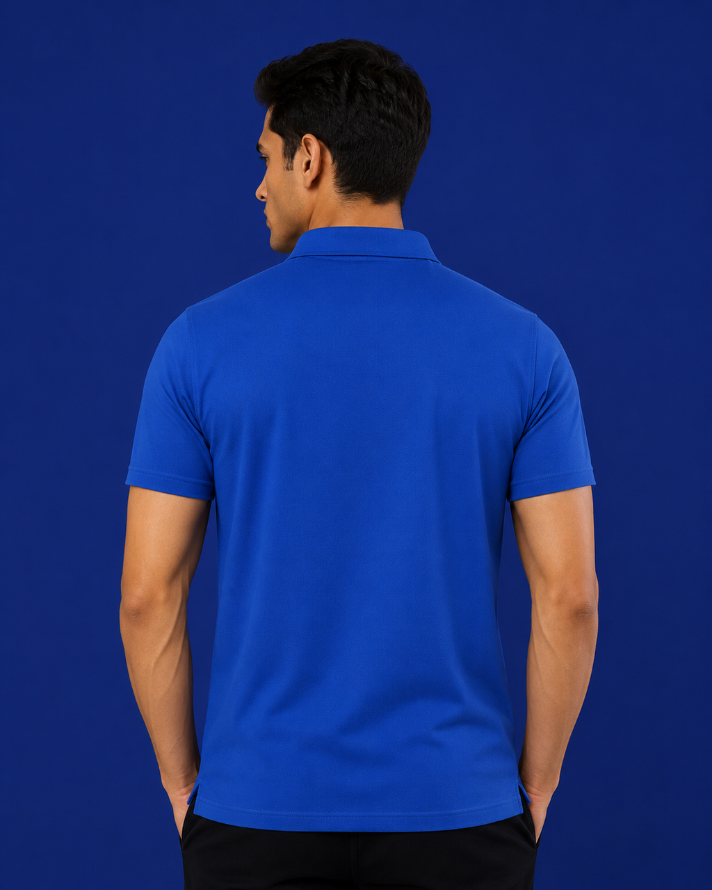 Mars 200 Royal Polo Shirt Elegant short-sleeve polo in royal blue