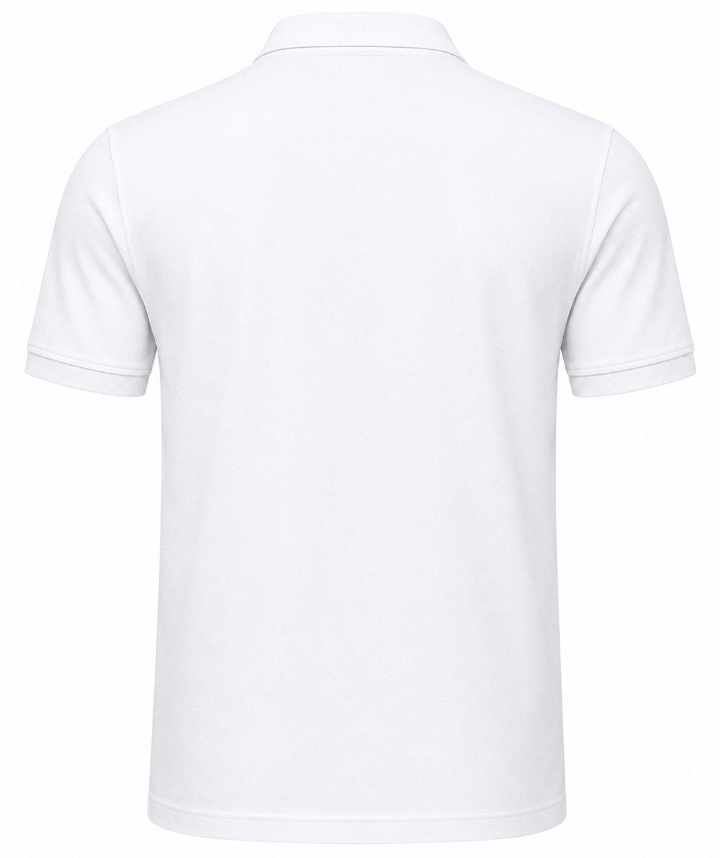 White 280 GSM Cotton Polo T-Shirt Premium Heavy Cotton