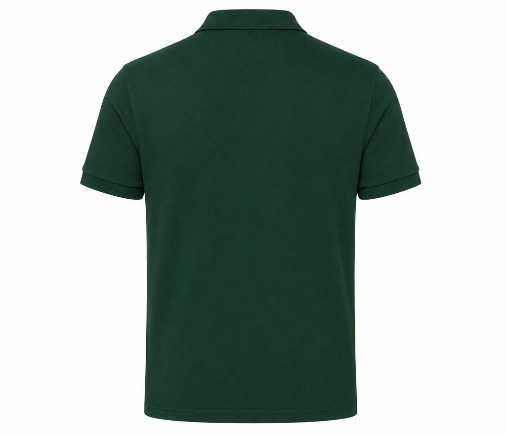 Bottle Green 280 GSM polo T-shirt, detail view