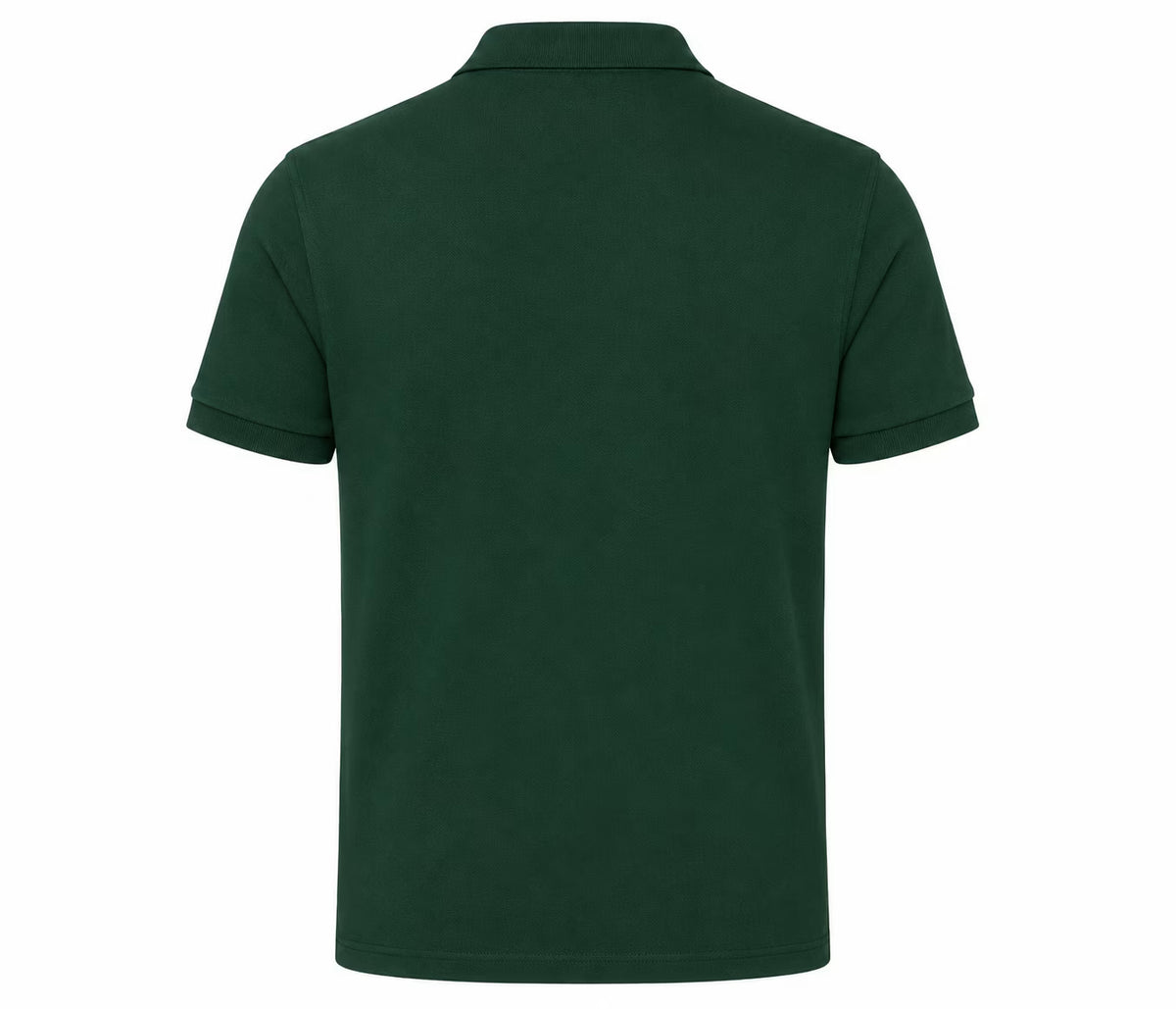 Bottle Green 280 GSM polo T-shirt, detail view