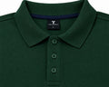 Bottle Green 280 GSM polo T-shirt, front view
