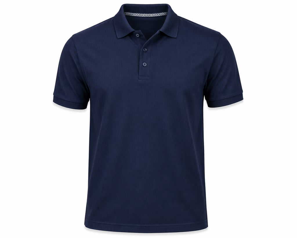 Navy 280 GSM polo T-shirt, product view
