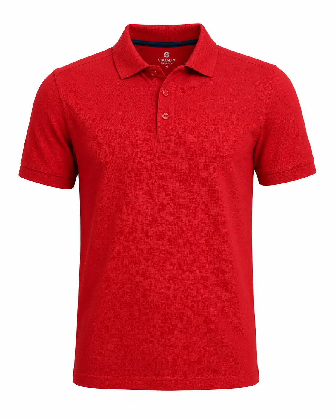Red 280 GSM polo T-shirt, product view