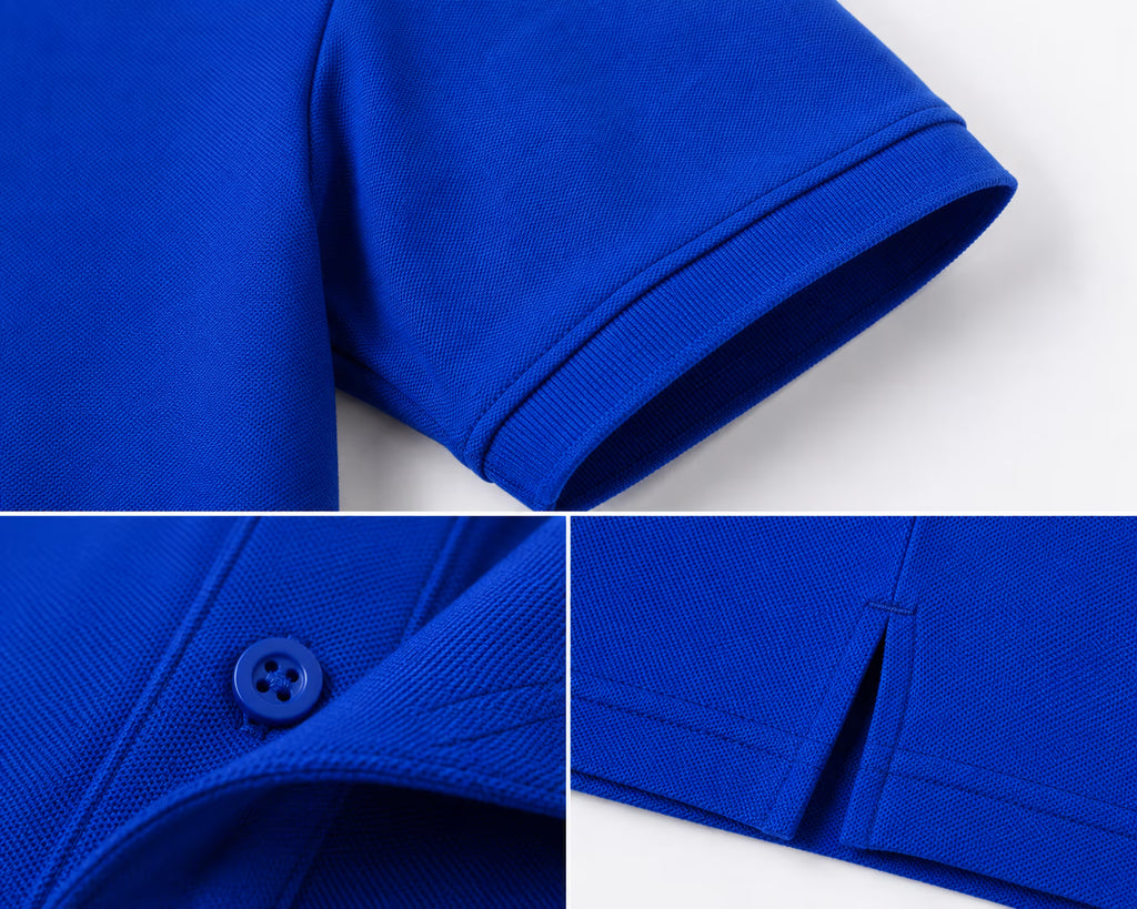 Royal Blue 280 GSM polo T-shirt, product view
